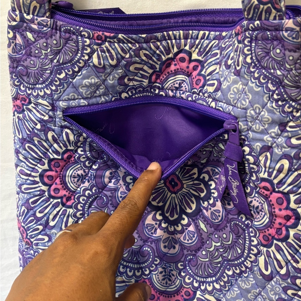 Purple Floral Vera Bradley Women's crossbodyBag - Picture 6 of 6